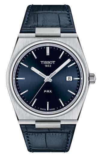 Tissot PRX Powermatic 80 Leather Strap Watch, 40mm | Nordstrom Tissot PRX Powermatic 80 Leather Strap Watch, 40mm | Nordstrom