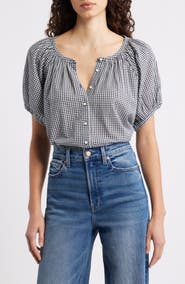 DÔEN June Gingham Organic Cotton Top