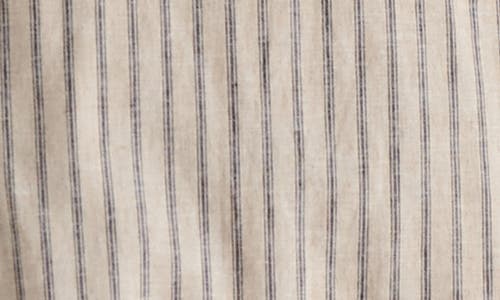 Steve Madden Mary Beth Ticking Stripe Linen & Cotton Halter Midi Dress