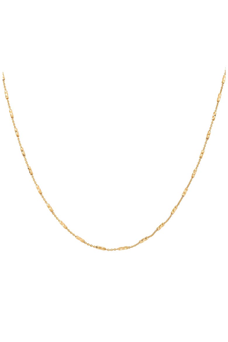 Sterling Silver 18k Gold Plated Juliana Necklace Dainty Sparkle Layering, Main, color, Gold