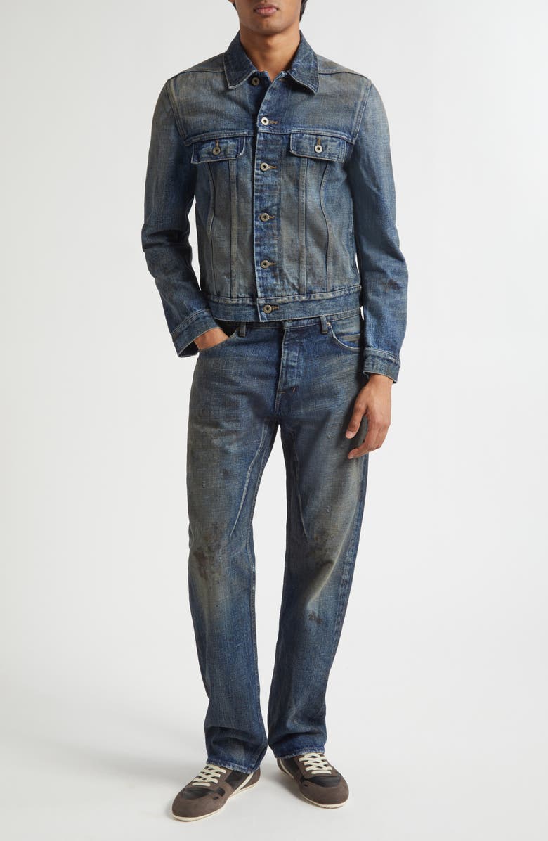 Rick Owens DRKSHDW Denim Trucker Jacket, Alternate, color, Vintage Indigo