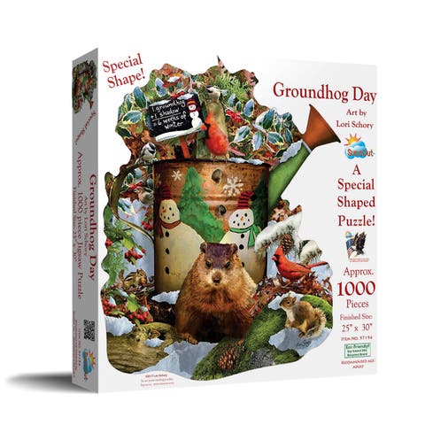 Groundhog Day 1000 piece Jigsaw Puzzle for Adults Special Shape