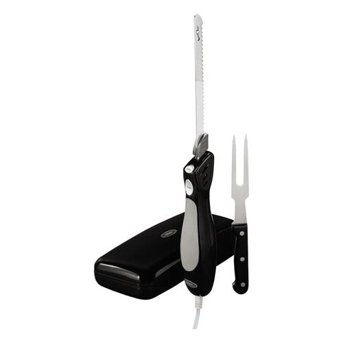 Oster Electric Knife With Carving Fork And Storage Case In Black