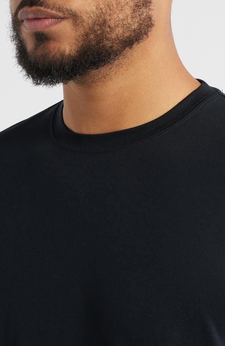 johnnie-O The Tee Modal Blend Crewneck T-Shirt, Alternate, color, Black