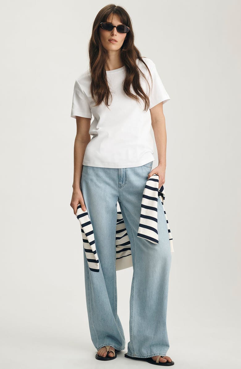 Mavi Jeans Nina Crewneck Cotton T-Shirt, Alternate, color,