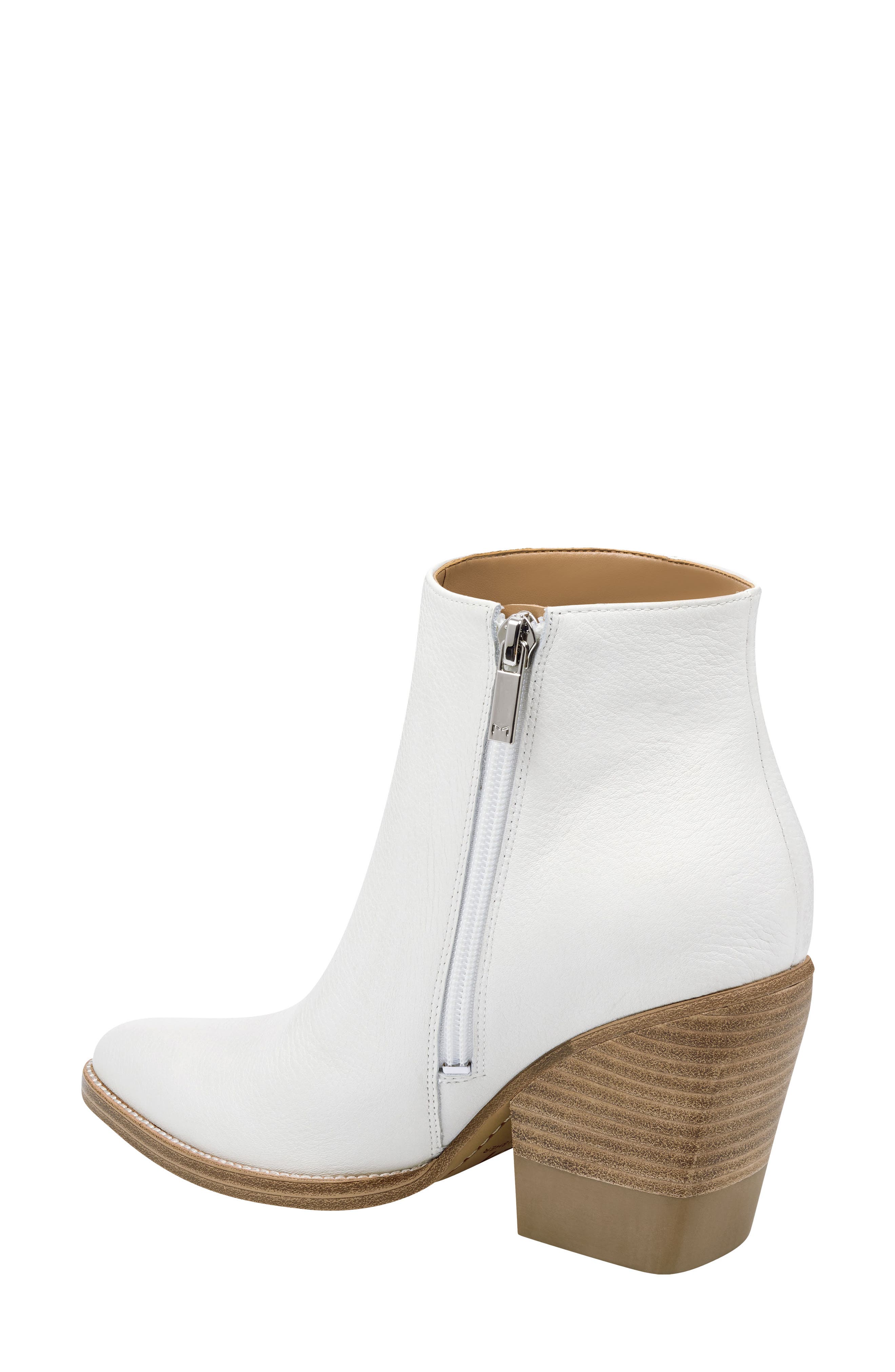 Bellen Bootie, Alternate, color, WHITE LEATHER