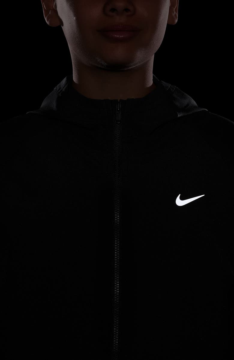 Nike Kids' Dri-FIT UV Woven Training Jacket, Alternate, color, Black / Reflective Silver