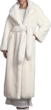 Coast Occasion Belted Longline Fur Coat