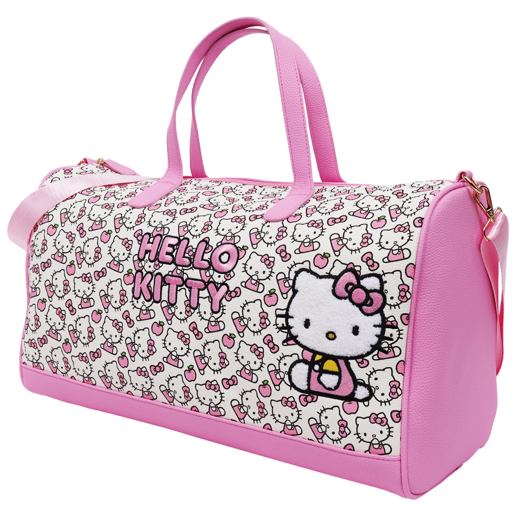 FUL/SANRIO Hello Kitty Pink & White Weekender Duffel Bag, Alternate, color, Red