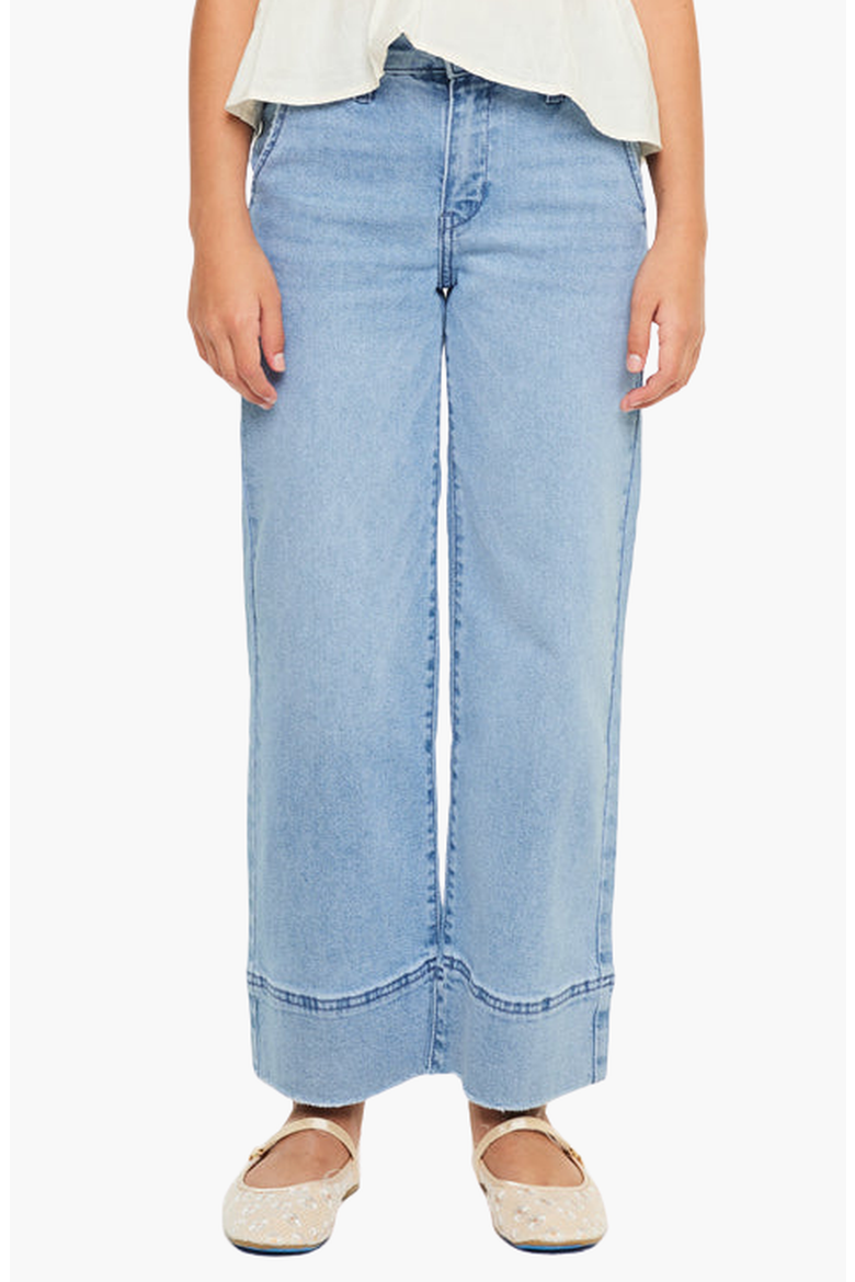 Darla High Rise Cropped Wide Jeans, Main, color, Medium Wash