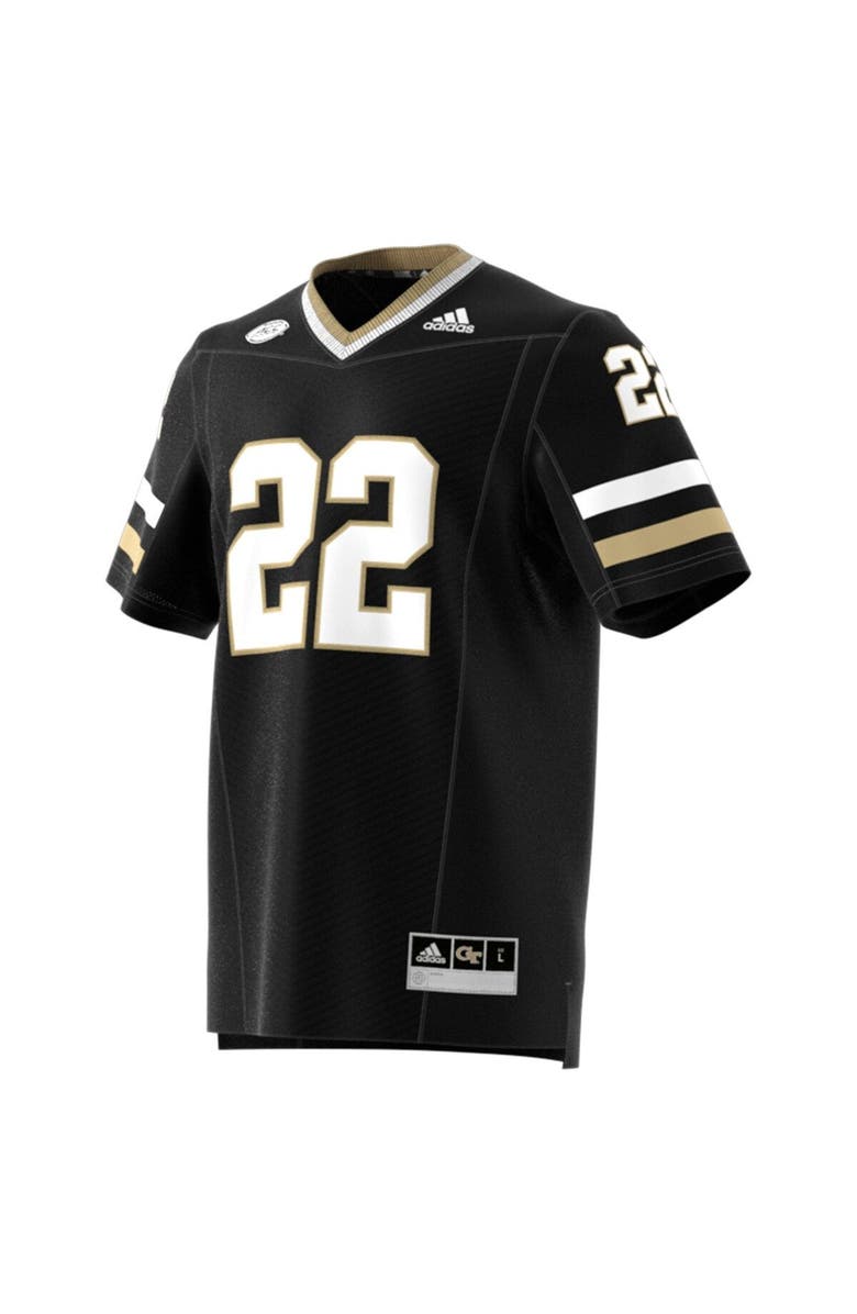adidas Men's adidas #22 Black Georgia Tech Yellow Jackets Premier Strategy Jersey, Alternate, color, 