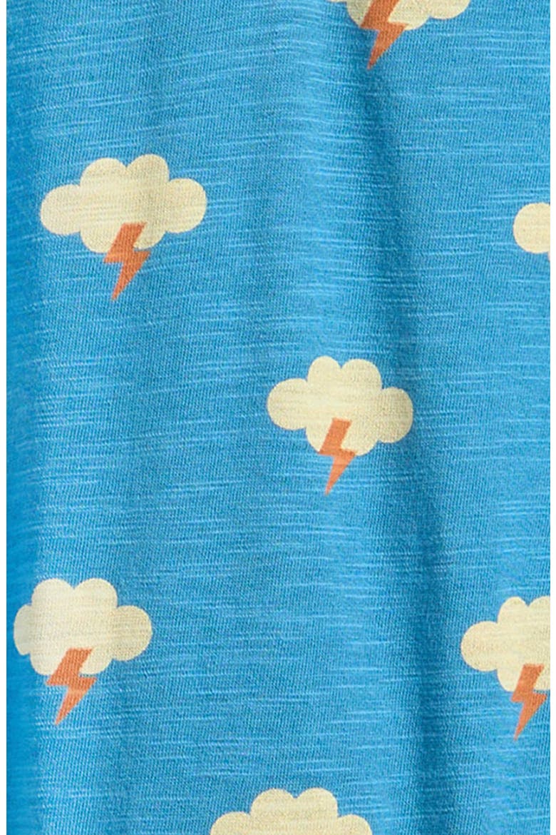 All Weather Print Romper, Alternate, color, BLUE