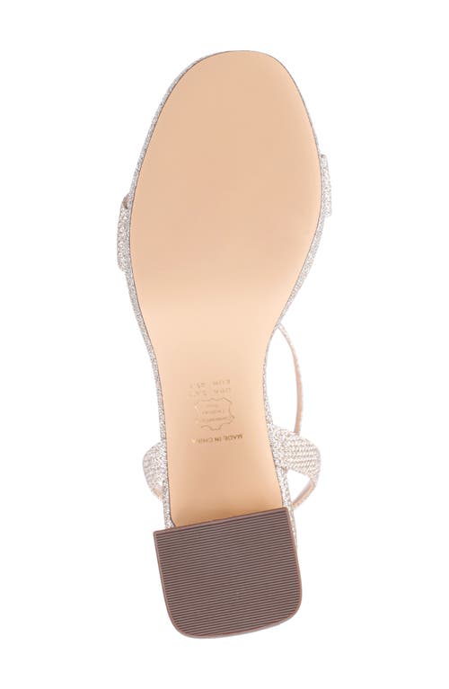 Nina Bergen Ankle Strap Sandal In Soft Platino