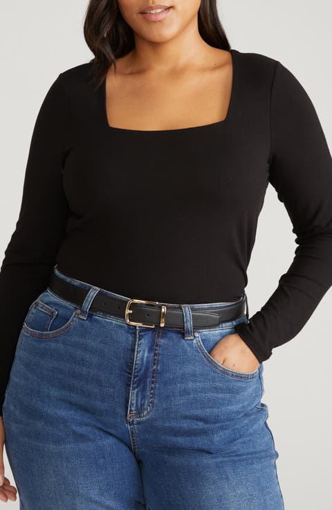 Valentine Liquid Jersey Top (Plus)