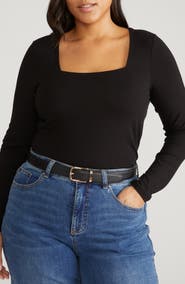 Universal Standard Valentine Liquid Jersey Top
