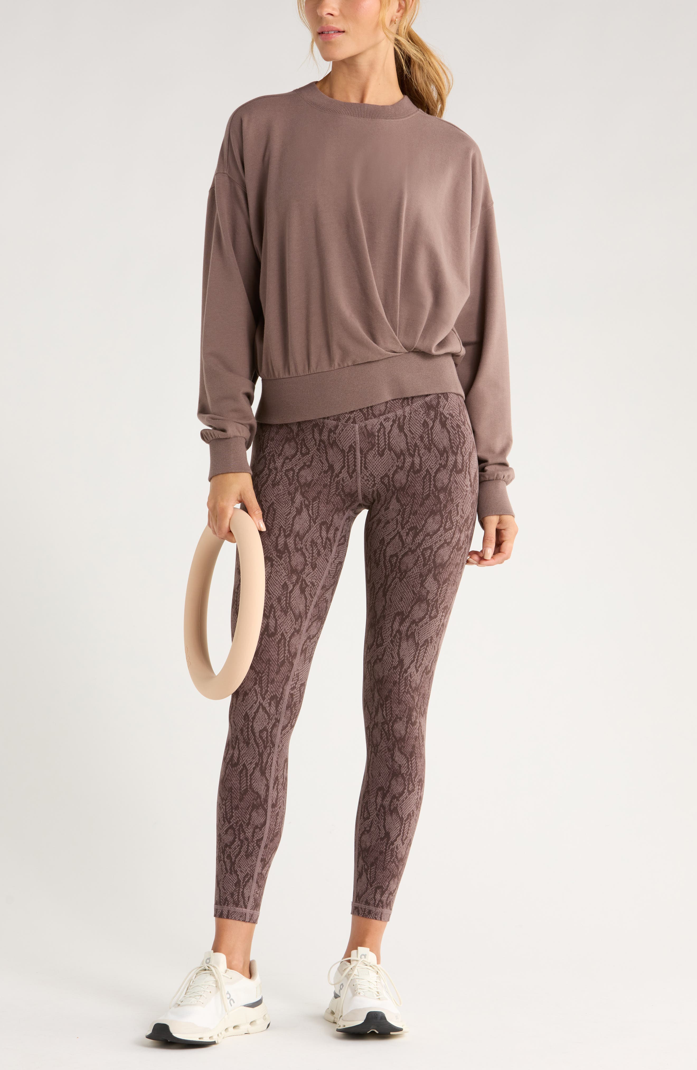 Luxe Terry Pleated Pullover - image 2