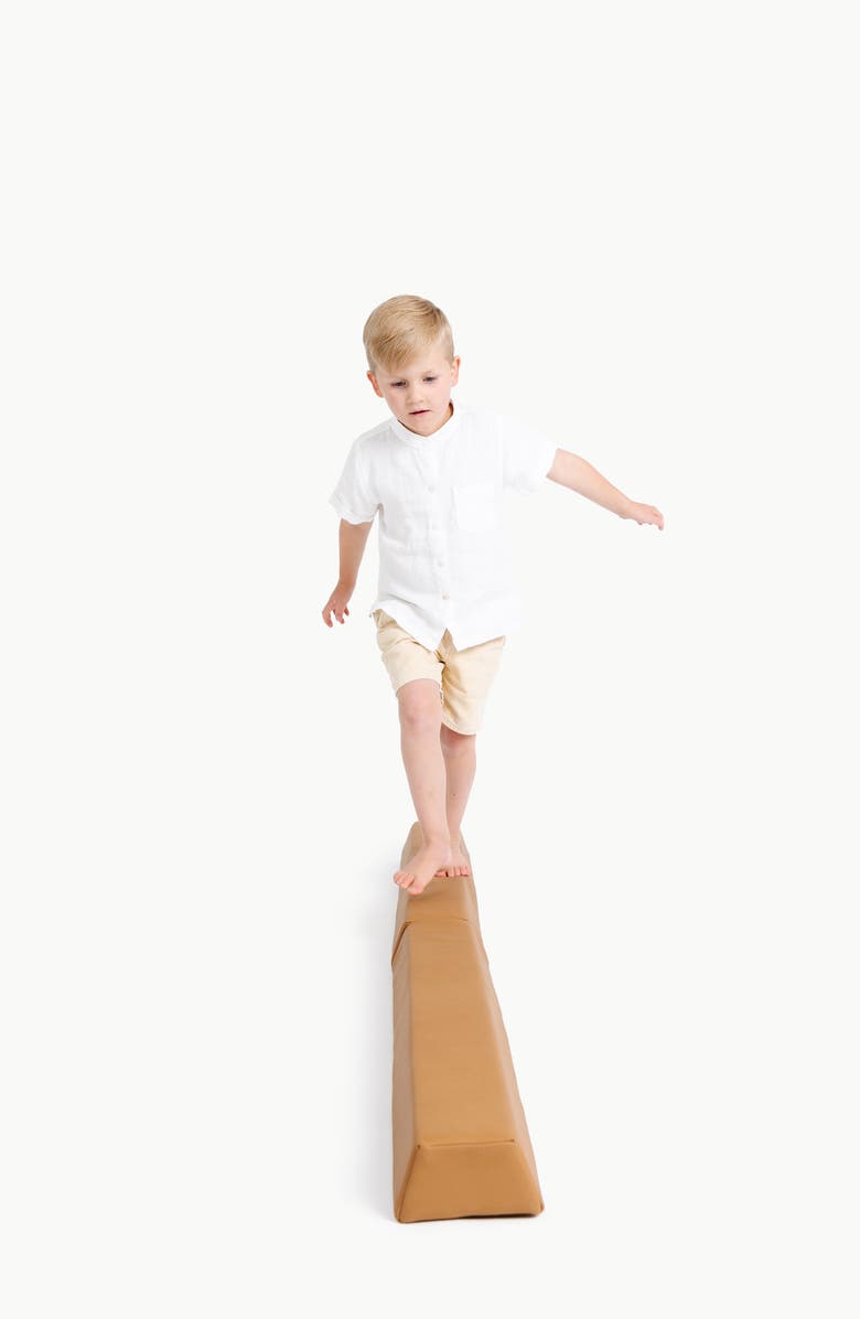 GATHRE Faux Leather Balance Beam, Alternate, color, Camel