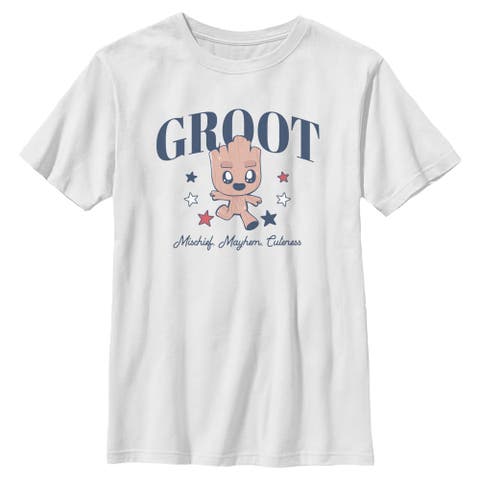 Boy's Guardians of the Galaxy Vol. 2 Mischief Mayhem Cuteness  Graphic T-Shirt