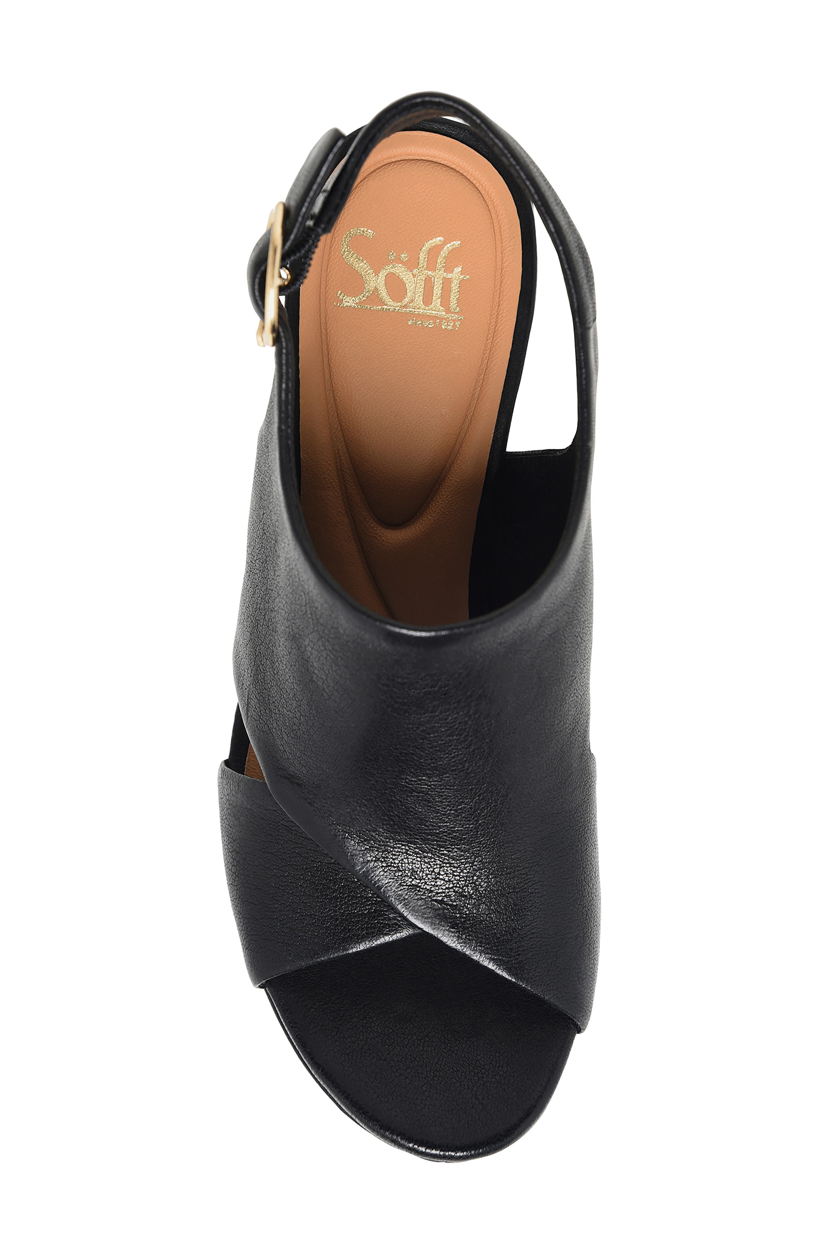 Söfft Liv Slingback Platform Sandal, Alternate, color, Black