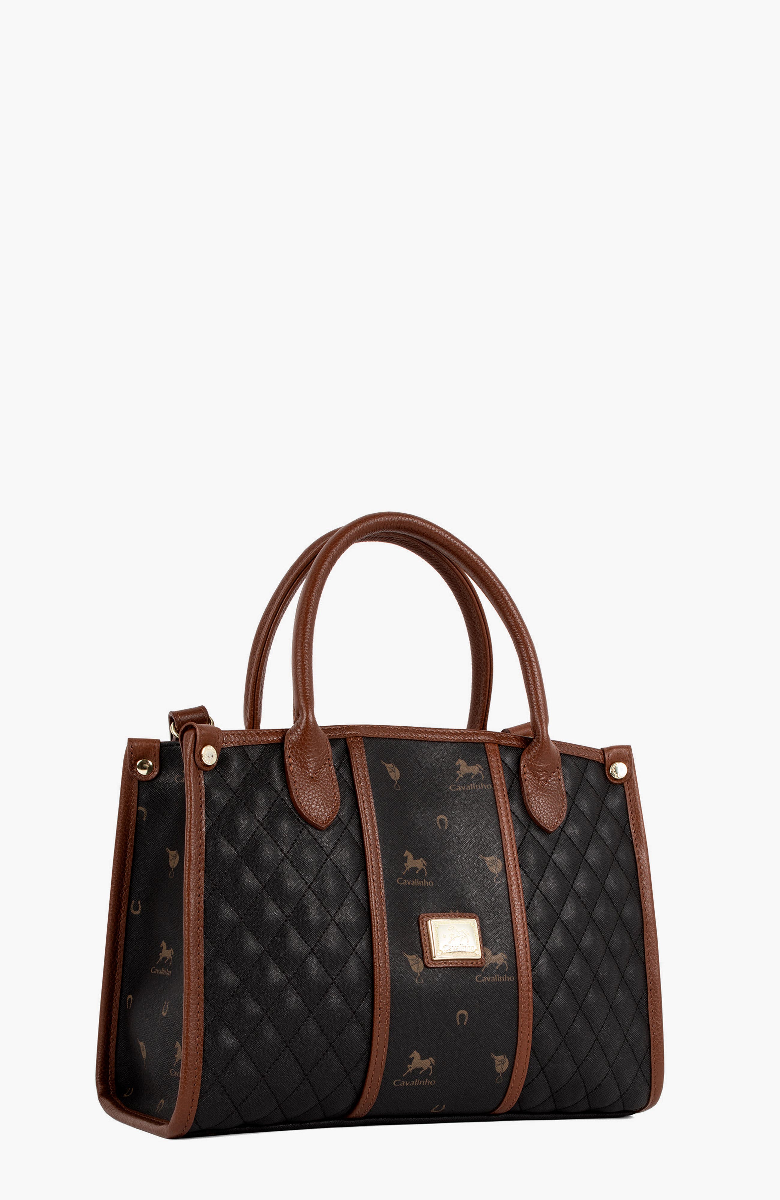 Di Cavallo Handbag 480, Alternate, color, Black / Brown