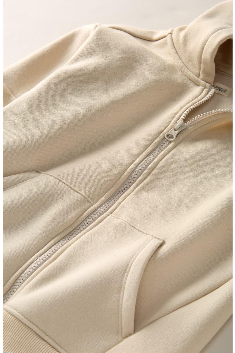 Kids' Zip Hoodie, Alternate, color, BEIGE OATMEAL