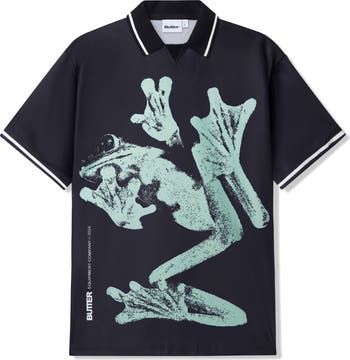 Amphibian Graphic Collared T-Shirt
