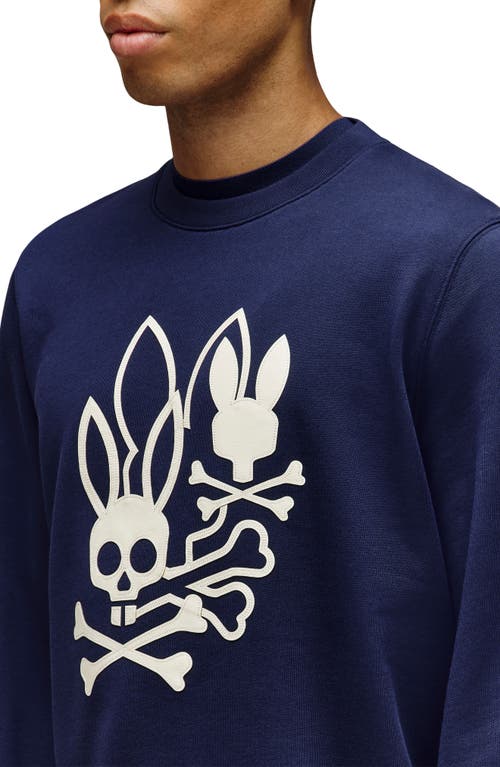 Psycho Bunny Aussie Appliqué Sweatshirt In Blue