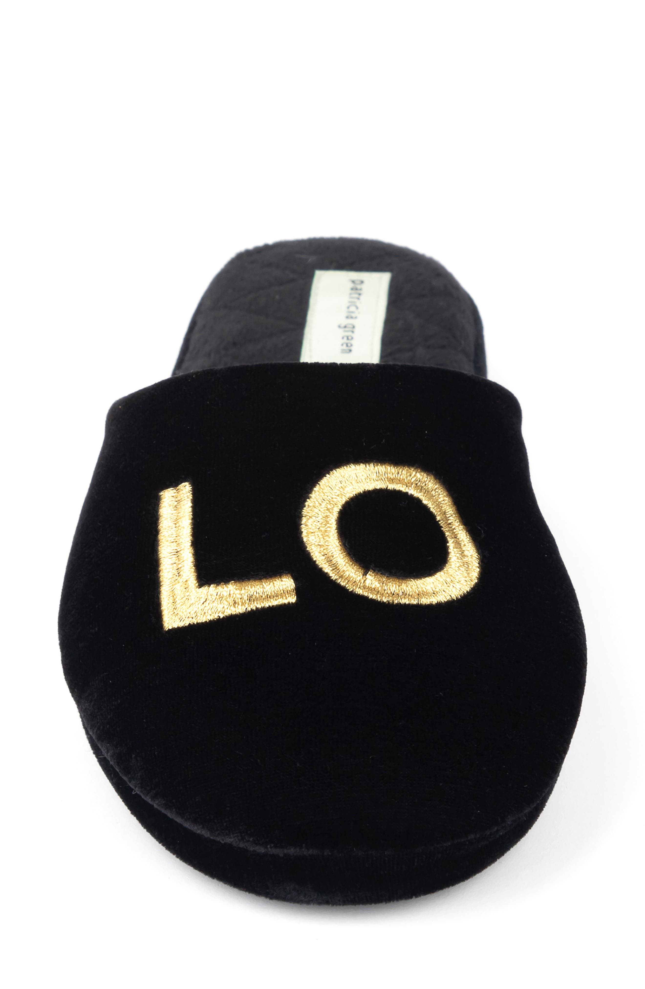 patricia green Love Embroidered Slipper, Alternate, color, 