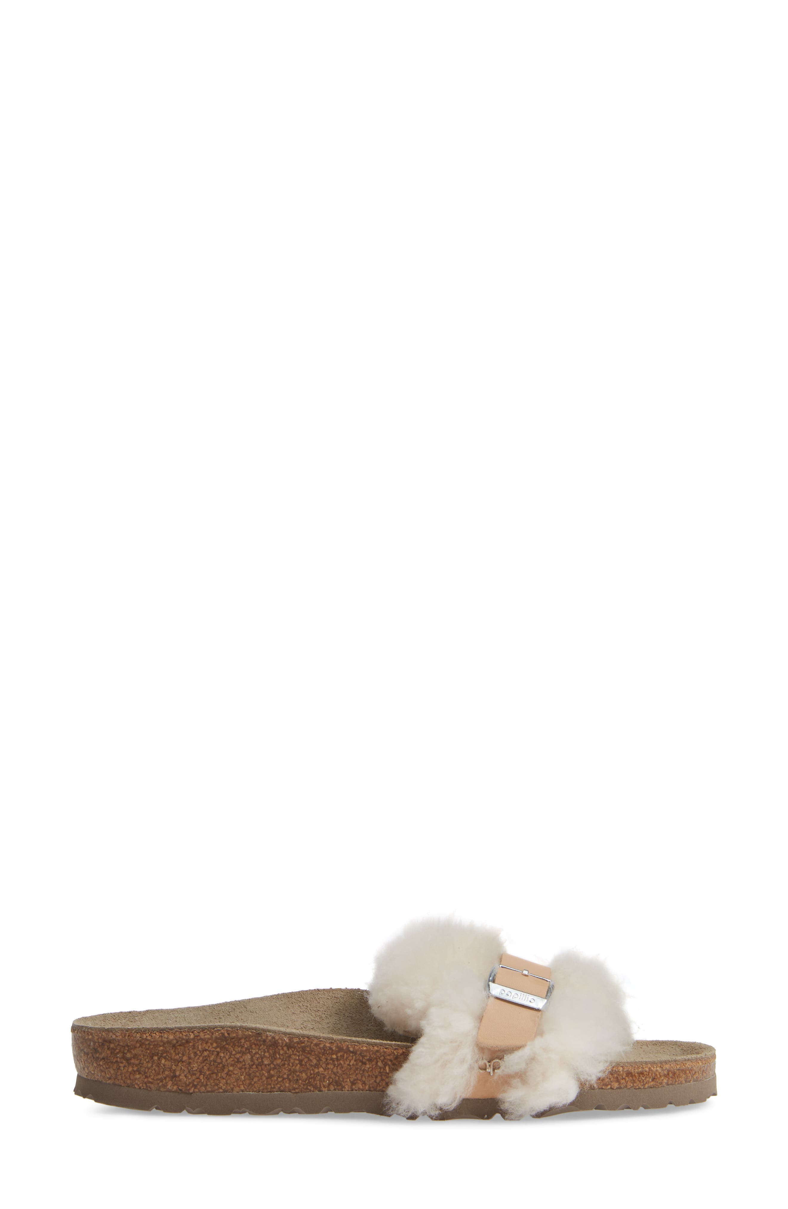 Birkenstock Carmen Genuine Shearling Slide Sandal, Alternate, color, 
