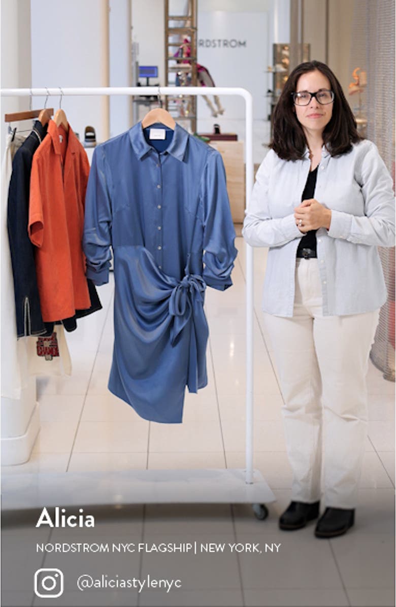 Jacey Silk Shirtdress, sales video thumbnail