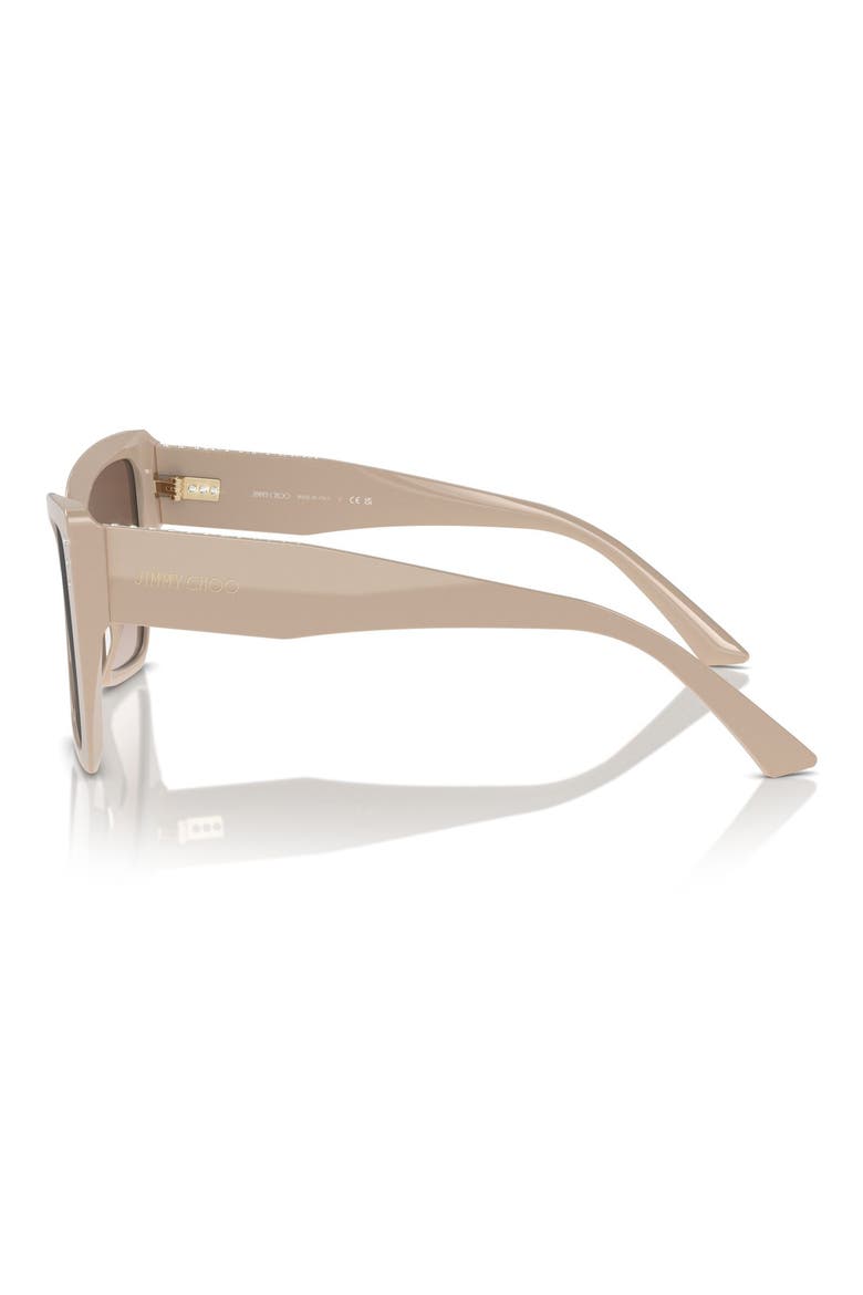 54mm Butterfly Sunglasses, Alternate, color, BEIGE