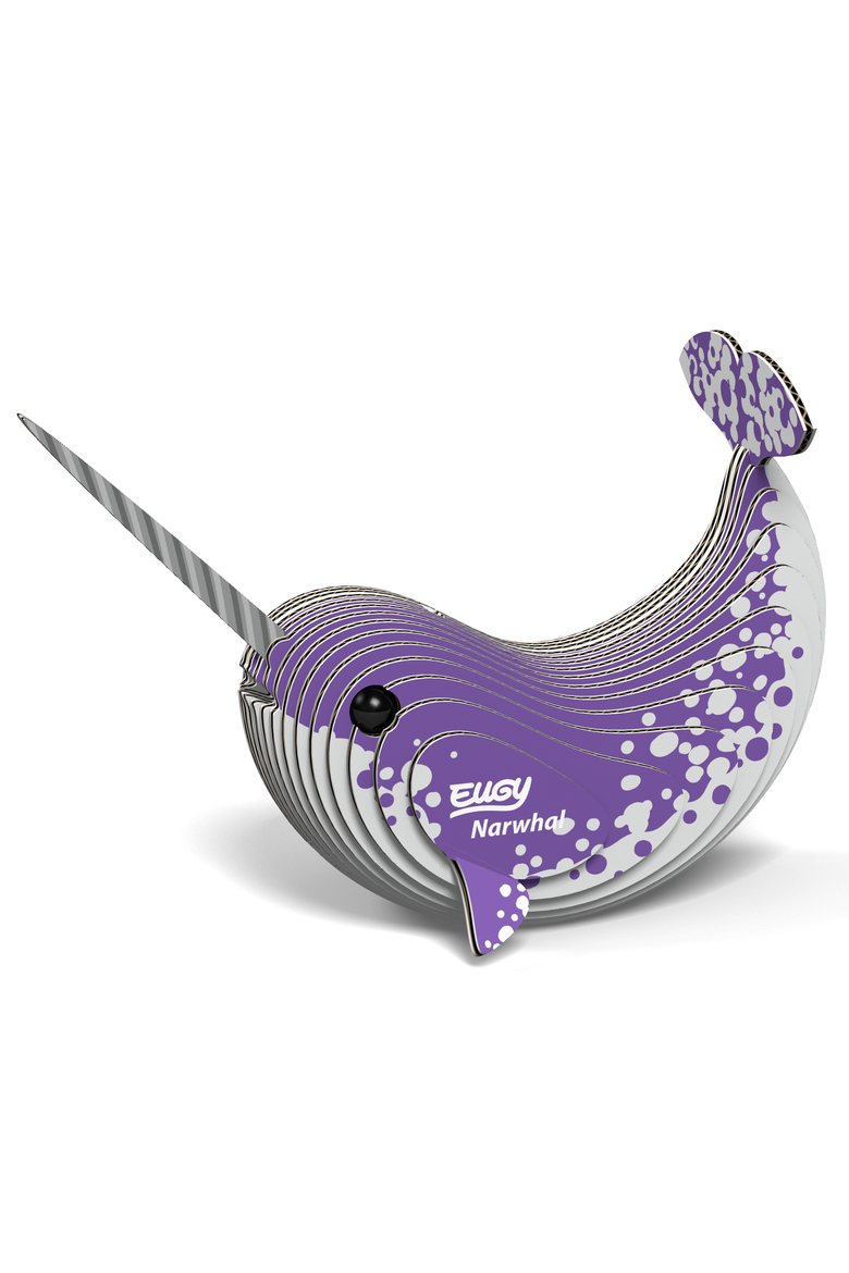 Narwhal 3D Puzzle, Alternate, color, No Color