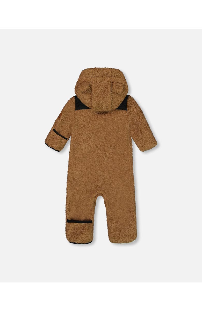 Deux par Deux Baby Unisex Baby One-Piece Mid-Season Outerwear Tan And Black, Alternate, color, 