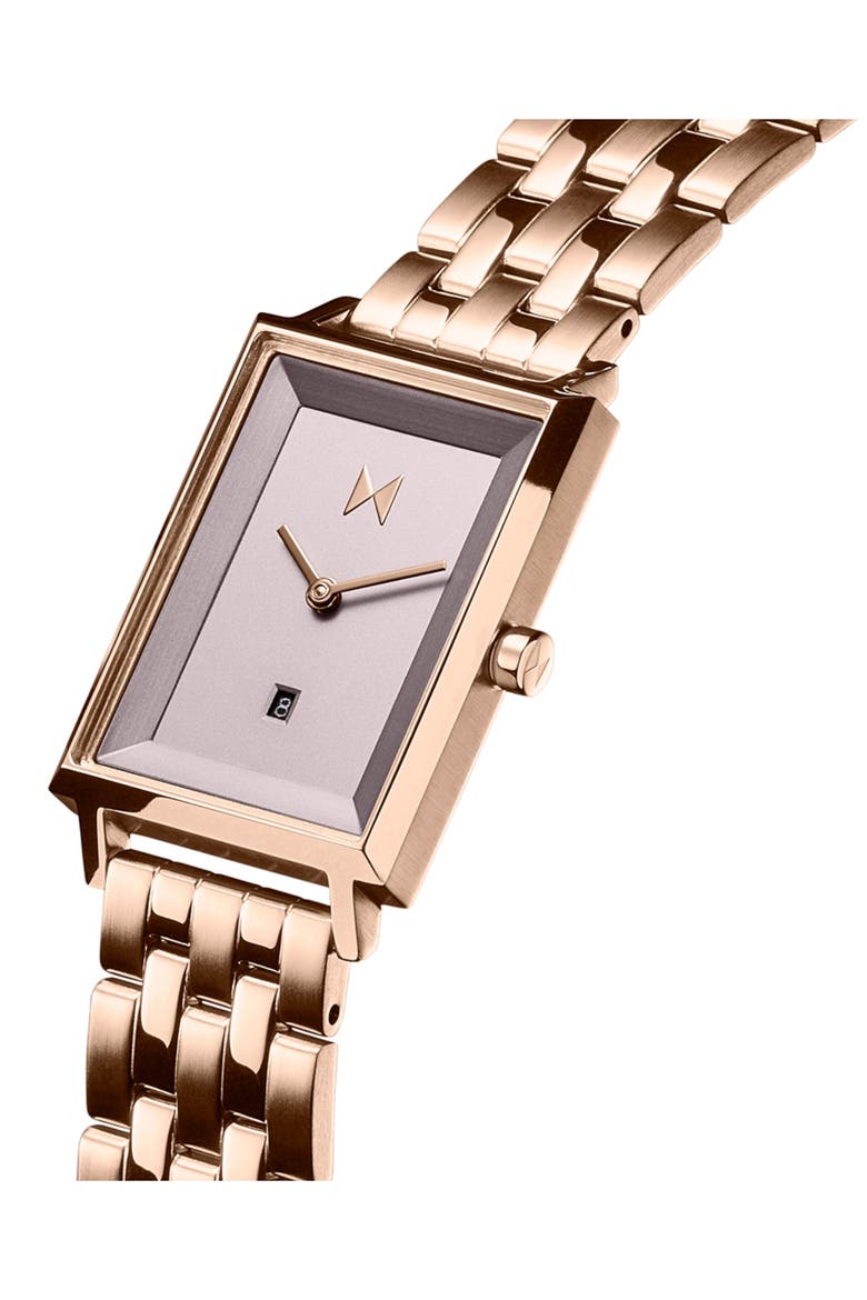 Signature Square Bracelet Watch, 24mm, Alternate, color, PURPLE