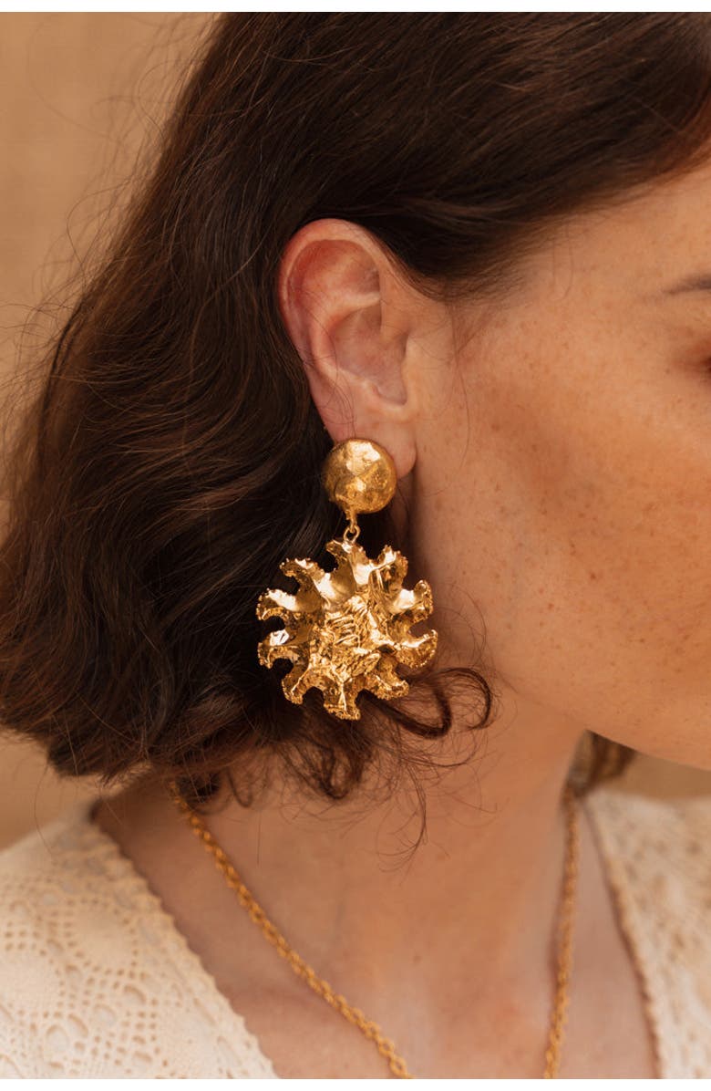 SYLVIA TOLEDANO Sol Y Luna Earrings, Alternate, color, Gold