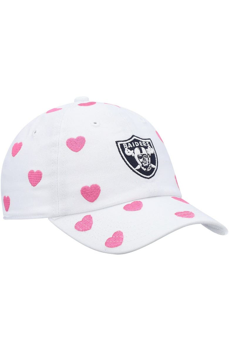 '47 Girls Toddler '47 White Las Vegas Raiders Surprise Clean Up Adjustable Hat, Alternate, color, White