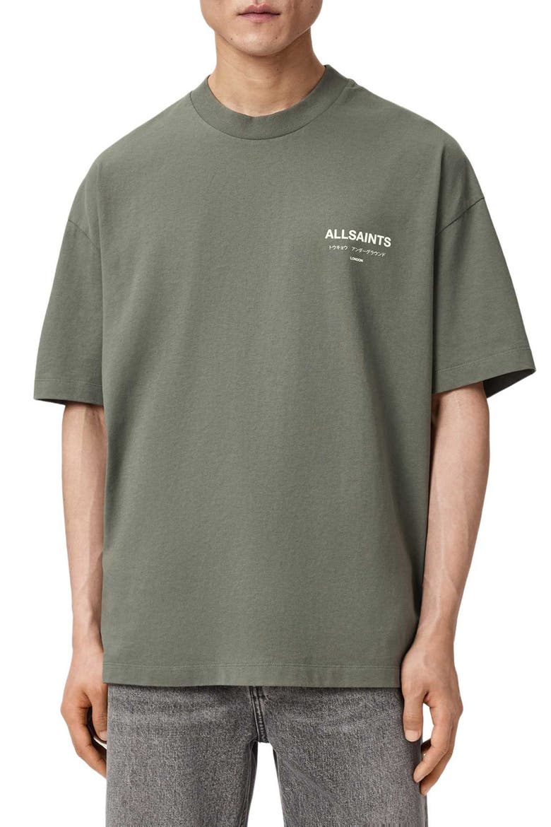 Underground Oversize Graphic T-Shirt, Main, color, MAPLE GREEN