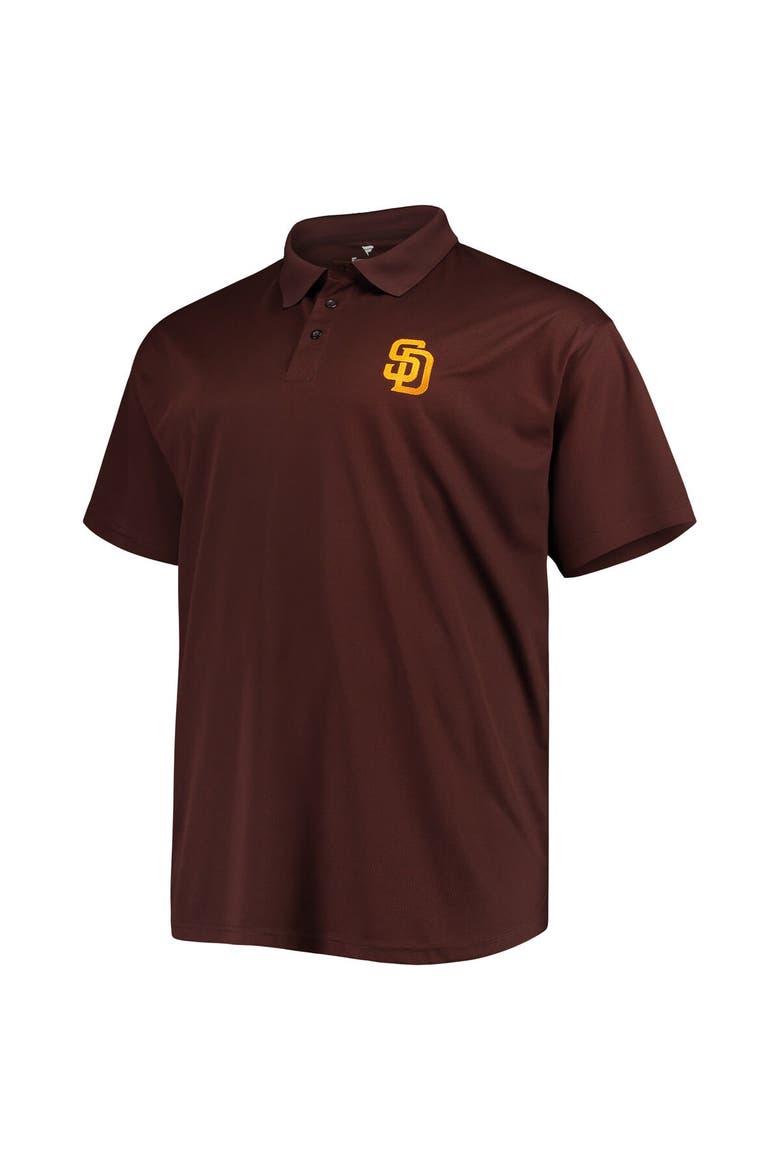 Men's Fanatics Branded Brown San Diego Padres Big & Tall Solid Birdseye Polo, Alternate, color, Brown