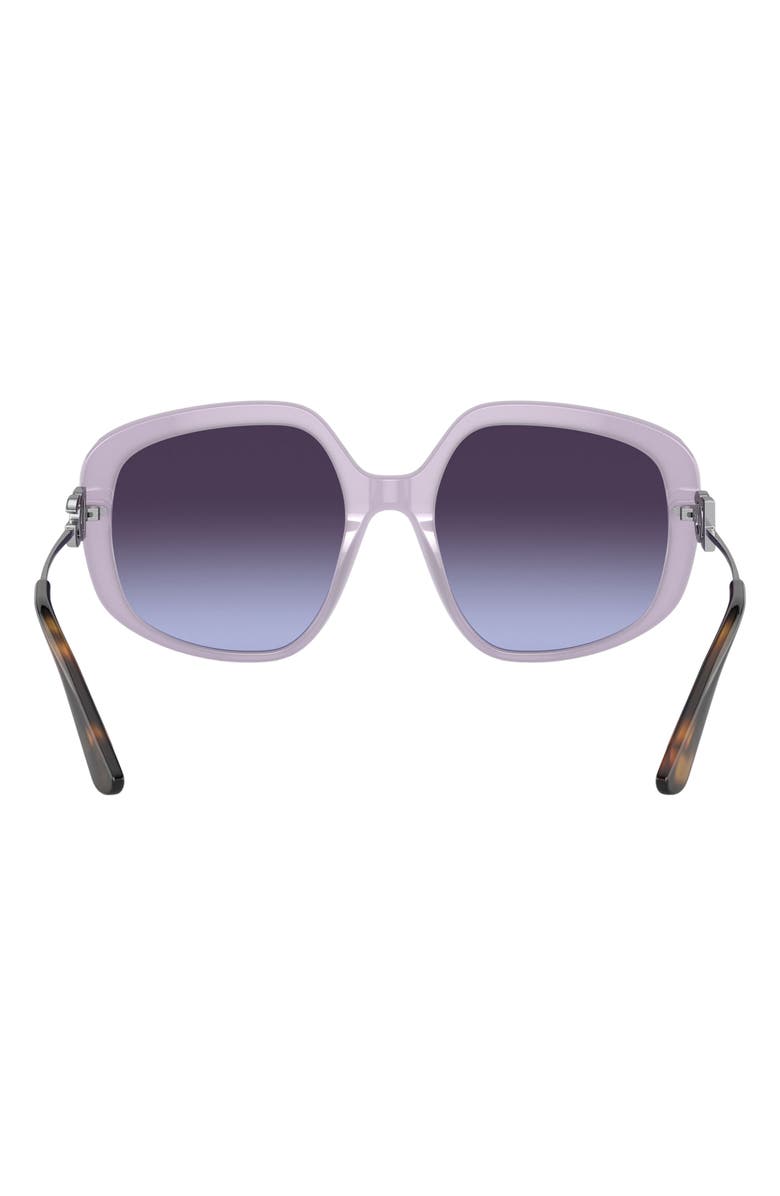 Dolce&Gabbana 57mm Irregular Sunglasses, Alternate, color, 