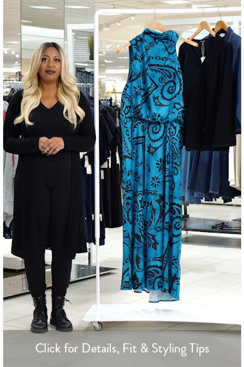 Elaine Print Sleeveless Maxi Dress video