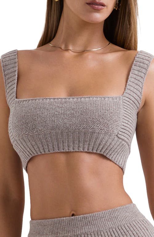 HOUSE OF CB Adhara Wool Bralette in Beige Heather  product