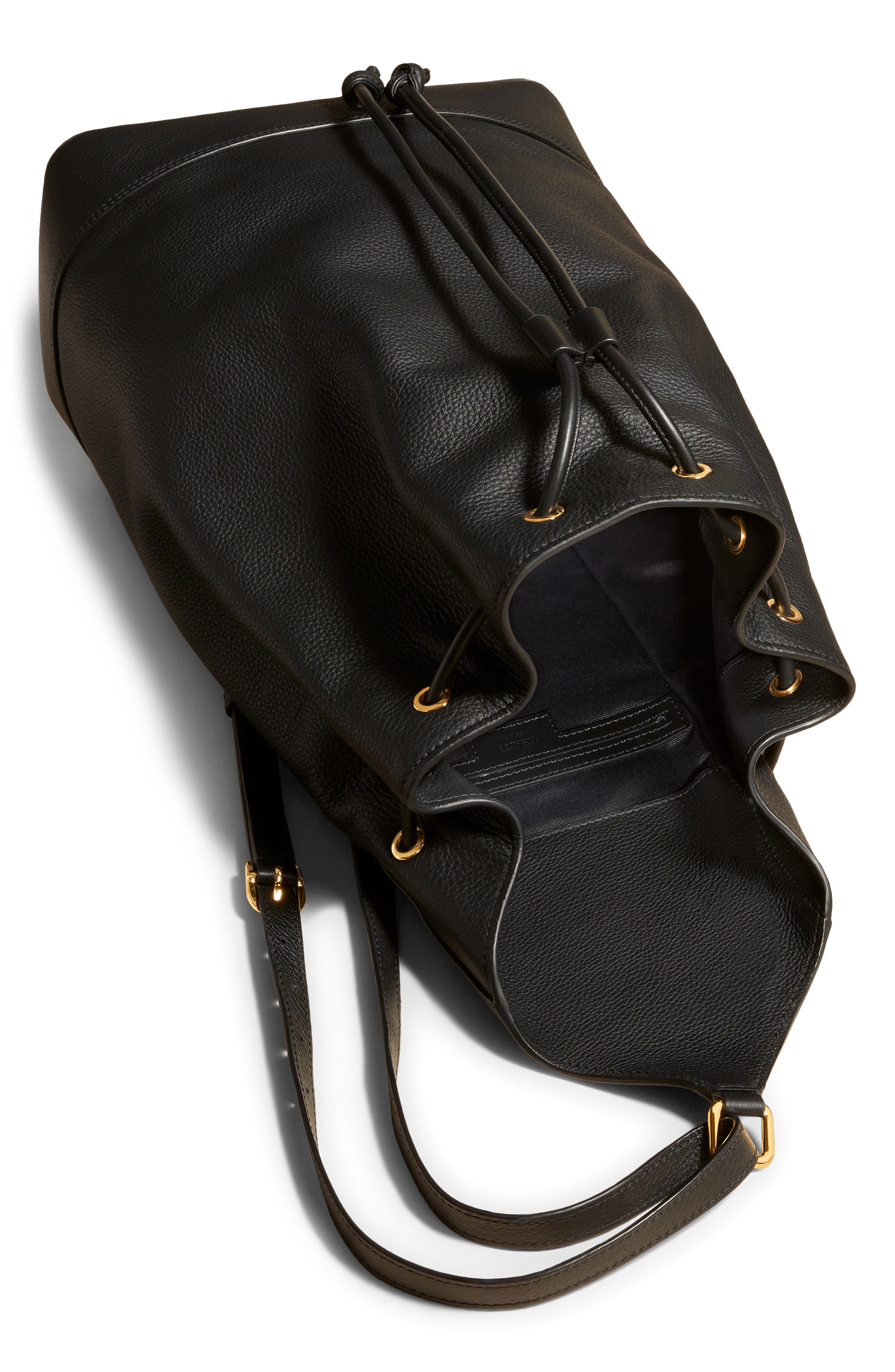 Khaite Medium Greta Leather Backpack, Alternate, color, 