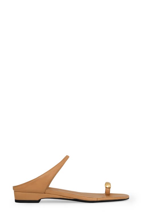Rebecca Minkoff Toe Ring Slide Sandal In Brown