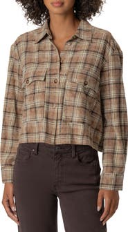 KUT from the Kloth Mira Boxy Plaid Shirt