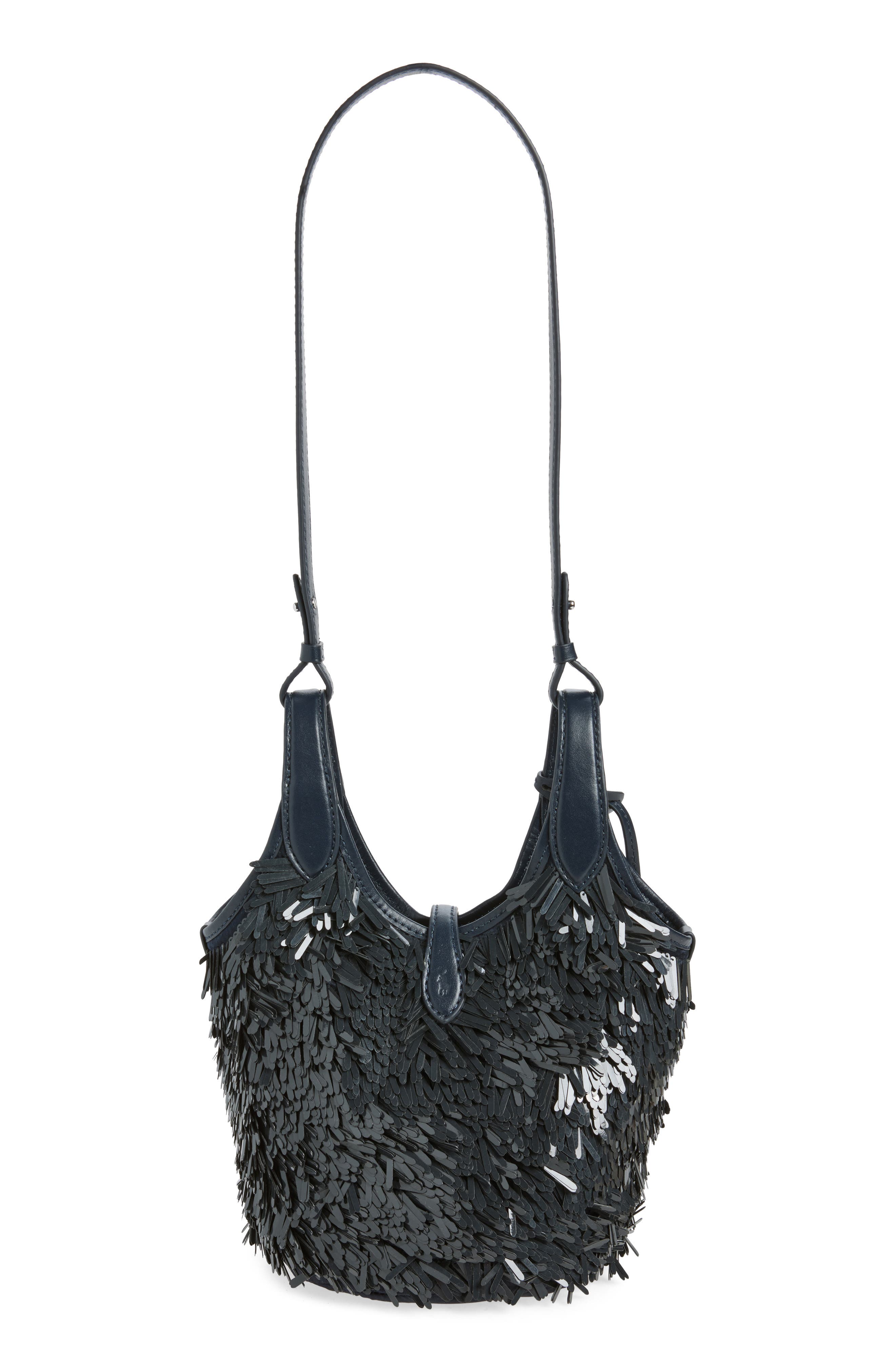 Sequin Crossbody Bag, Alternate, color, DEEP IRIS