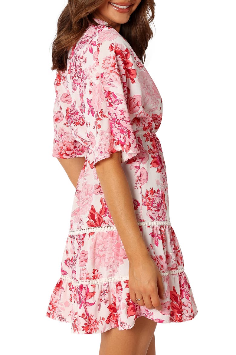 Sienna Floral Minidress, Alternate, color, PINK
