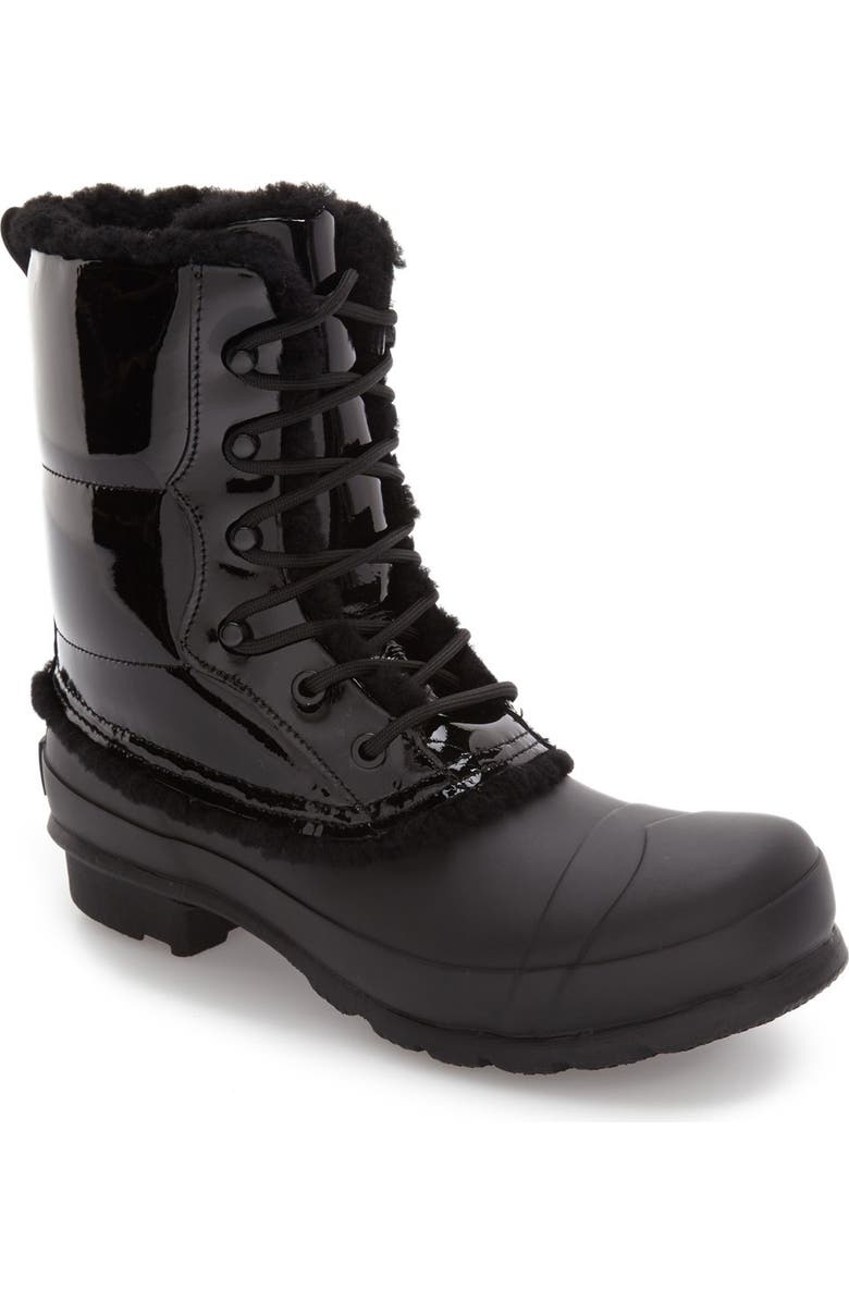 Hunter Original Genuine Shearling Lined Waterproof Boot, Main, color,