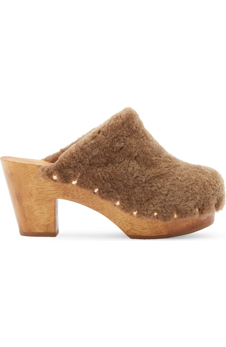 Beek Woodpecker Clog, Alternate, color, Bronze Shearling