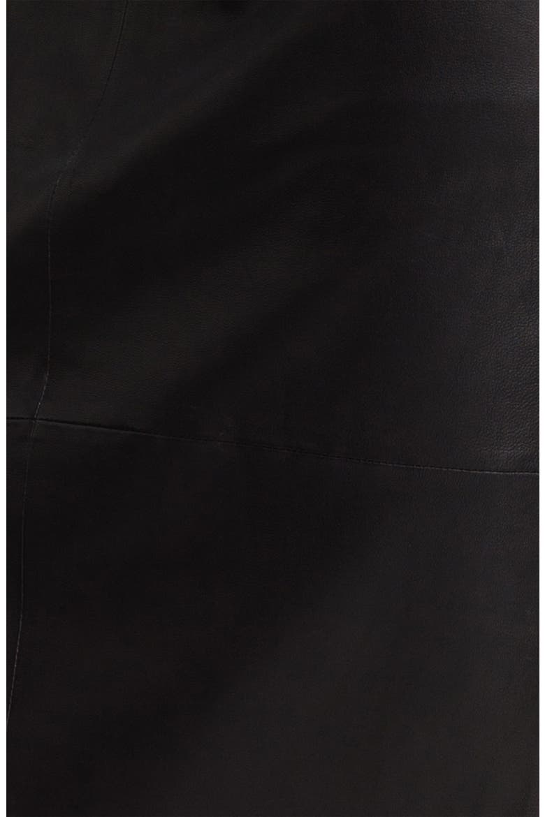 Leather Panel Pencil Skirt, Alternate, color, BLACK