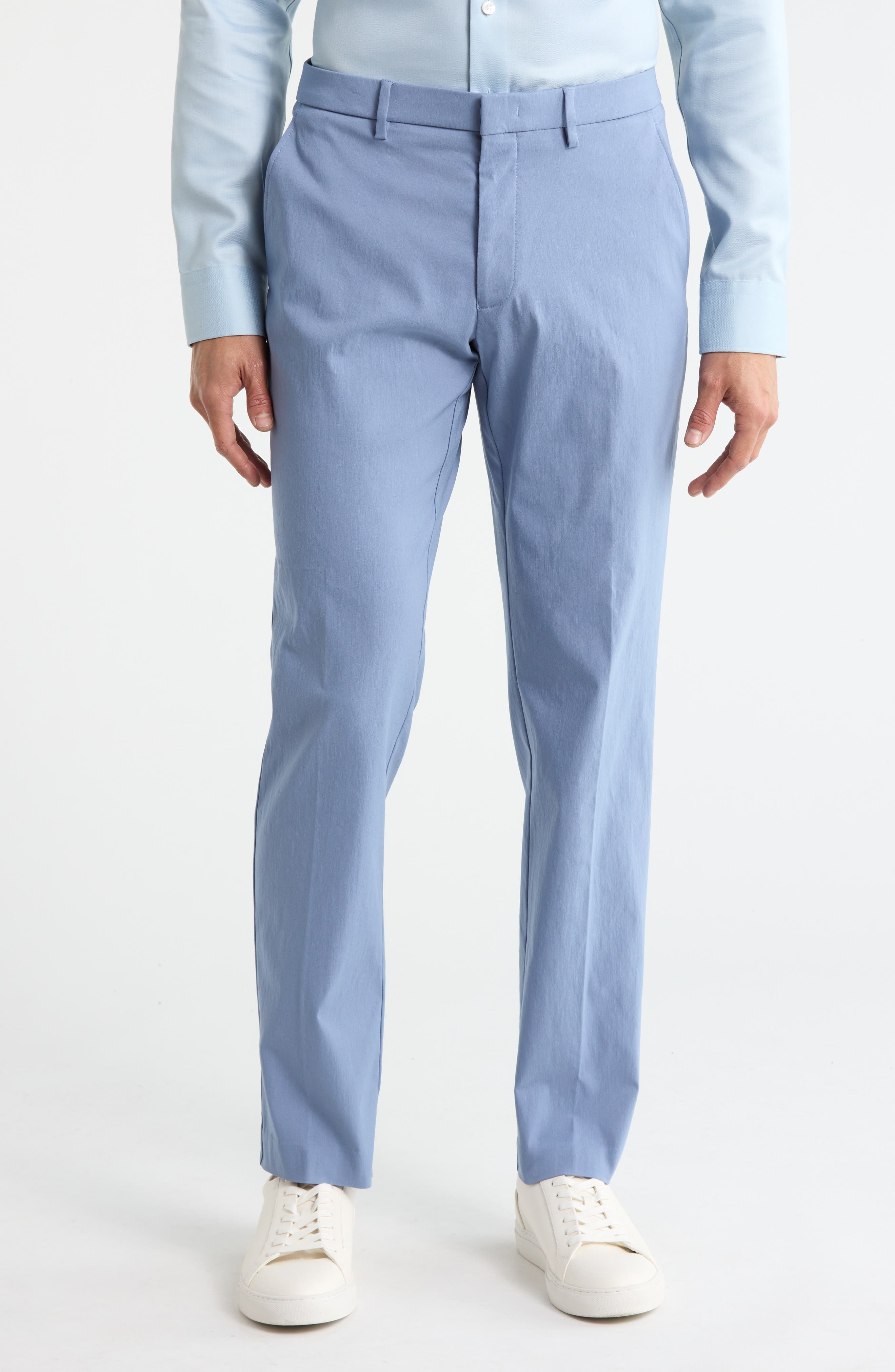 Tommy Hilfiger Classic Light Blue Solid Pants